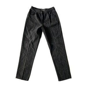 Vtg GUESS Georges Marciano Faded Black Charcoal Grunge Goth 80s High Waist Jeans